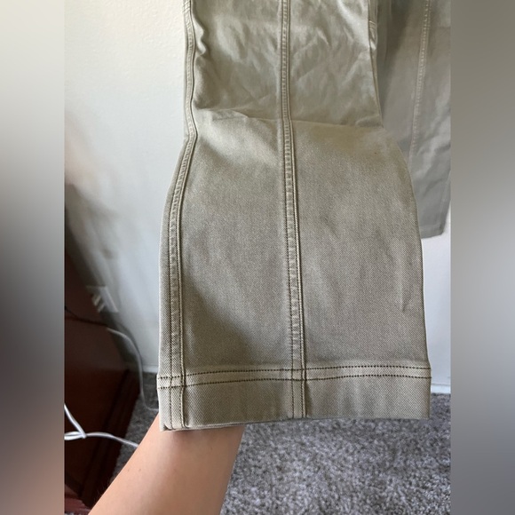 NWT SPANX Stretch Twill Straight Leg Pant in Olive Oil Womens Size M - Picture 7 of 16